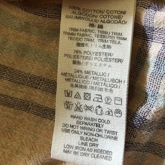 Nwot Free People Cropped Cutie Peach Plaid Button Down Shirt - Picture 5 of 5